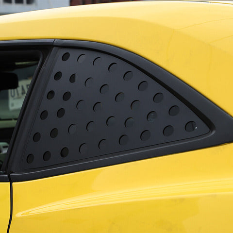 Rear Triangular Window Glass Cover Trim Accessories For Chevrolet Camaro 2010-2015 Black | CheroCar